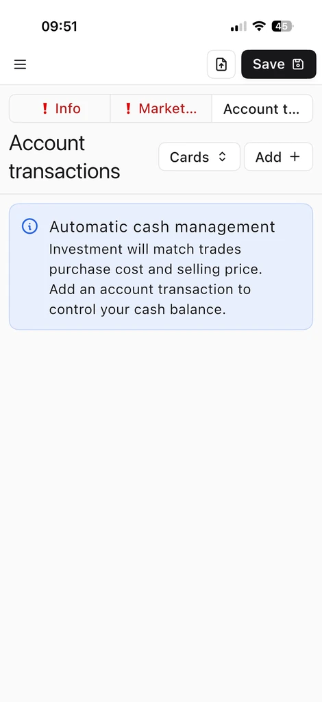 Gestion automatique de la trésorerie